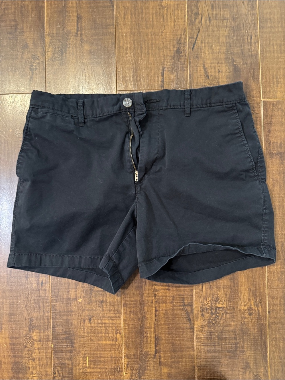 Goodfellow & Co Black Flat-Front Casual Shorts